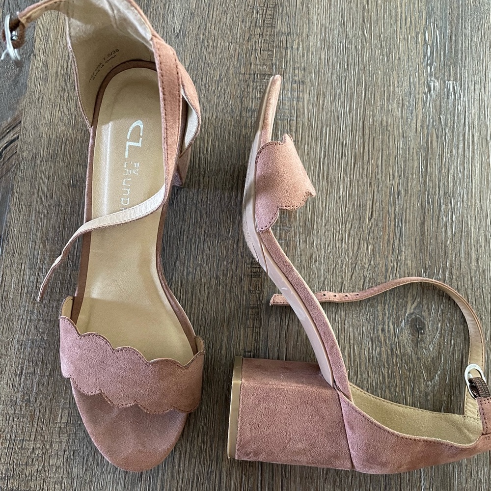 Pink Block Heels
